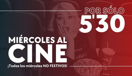 Miércoles no festivos por 5,00 €.